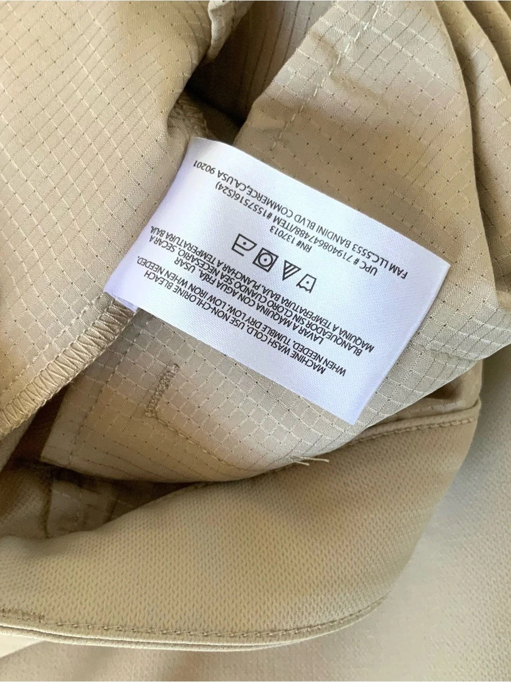 Banana Republic Light Tan Men's Golf, Travel Pants 34/32